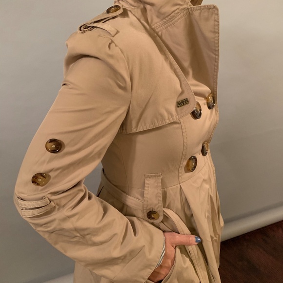 Miss Sixty Khaki Tan Trench Coat - Picture 2 of 7